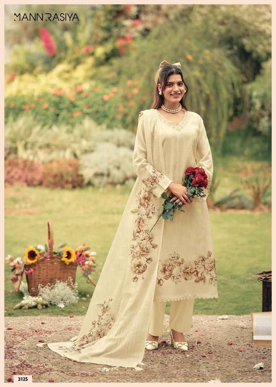 BLOOME By MANNRASIYA 3124 to 3127 Series Beautiful Festive Suits Stylish Colorful Fancy Casual Wear & Ethnic Wear PURE VISCOSE LILEN Print Dresses At Wholesale Price